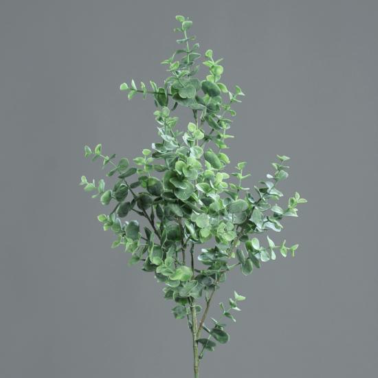 Feuillage artificiel Branche Eucalyptus - création de bouquet - H.70cm vert givré