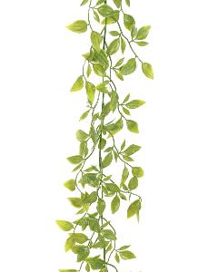 Guirlande artificielle Tradescantia résistant UV - plante pour extérieur - H.195cm vert
