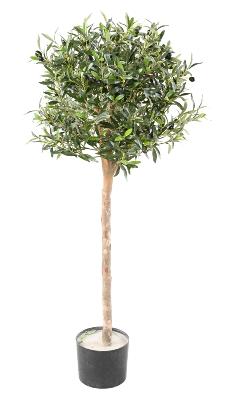 Arbre artificiel Olivier Eco - plante pour intérieur - H.120cm vert