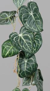 Feuillage artificiel Guirlande Anthurium Clarinervium - plante verte d'intérieur - H.115cm