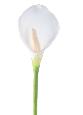 Fleur artificielle Arum haute qualité - composition bouquet - H. 78 cm blanc