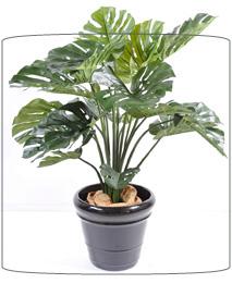 Plante verte artificielle Philo Géant 18 feuilles - plante d'intérieur -H. 110cm vert