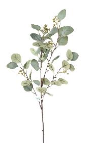 Feuillage artificiel Branche Eucalyptus - création de bouquet - H.90cm vert