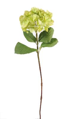Fleur artificielle Hortensia - création bouquet - H.80 cm vert
