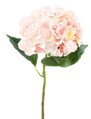 Fleur artificielle Hortensia - création bouquet fleur coupée - H.55cm rose