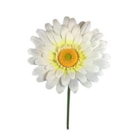 Fleur artificielle Marguerite géante- décoration d'intérieur - H.125cm blanche