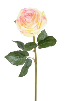 Fleur artificielle coupée rose asperanza - décoration d'intérieur - H.53cm rose clair