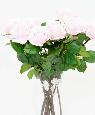 Fleur artificielle coupée rose - décoration d'intérieur - H.66 cm rose clair