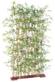 Haie artificielle Bambou Japanese Plastique UV - intérieur extérieur - H.180cm vert