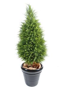 Cyprès artificiel Juniperus vert/jaune 160cm