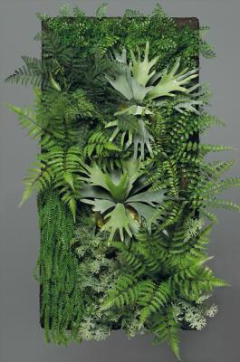 Tableau végétal artificiel tropical - décoration murale - H.100x50cm