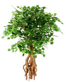 Arbre artificiel Ginkgo biloba root - plante synthétique d'intérieur - H.135cm