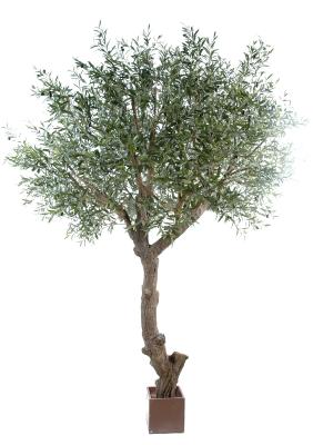 Arbre fruitier artificiel Olivier tête géant et olives - plante pour intérieur - H.270cm