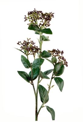 Fleur artificielle de Viburnum - création florale intérieur - H.80cm violet