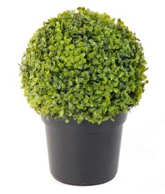 Plante artificielle Buis en pot - intérieur extérieur -H.38 cm vert