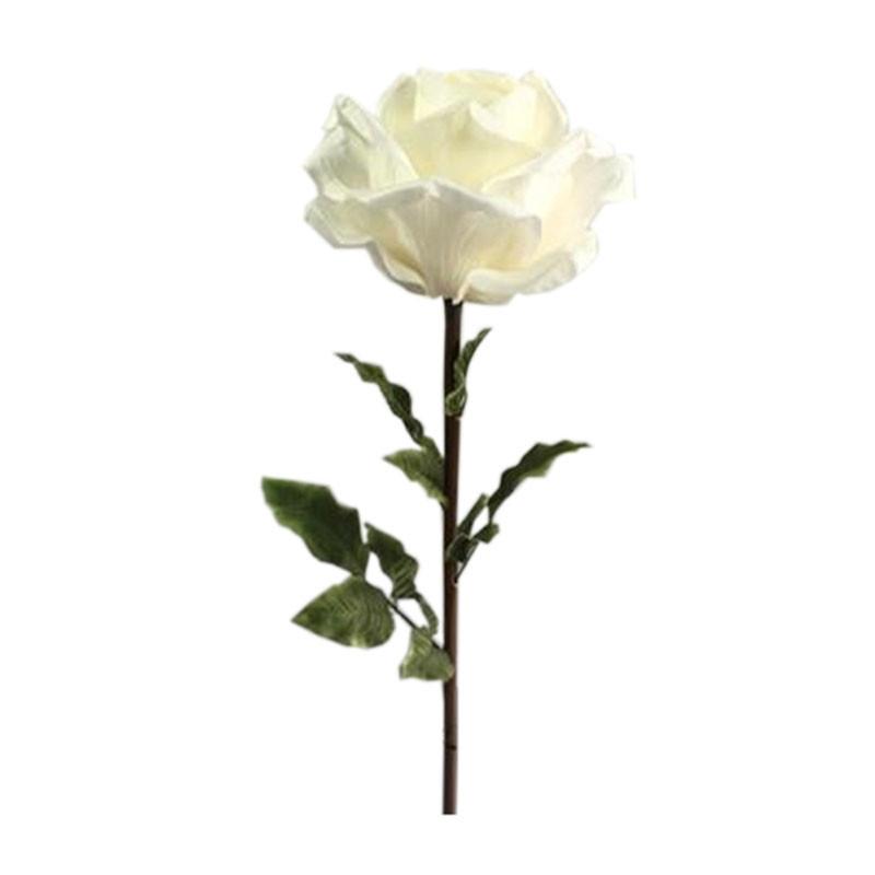 Rose artificielle géante Aliénor - décoration intérieure - H.108cm Ø.28cm  blanche