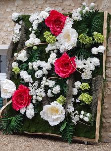 Fleur artificielle Pivoine géante Pierrette - décoration d'intérieur - H.135cm rose