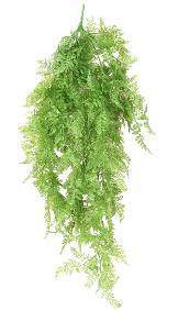 Chute artificielle Fougère en piquet - plante d'intérieur - H.70cm vert