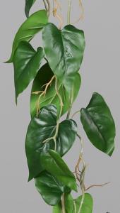 Feuillage artificiel Guirlande Anthurium - plante verte d'intérieur - H.115cm