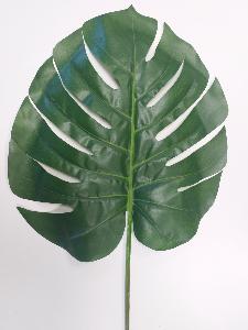 Feuille artificielle de Monstera - décoration d'intérieur - H.106cm vert
