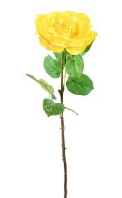 Fleur artificielle coupée rose - décoration d'intérieur - H.66 cm jaune