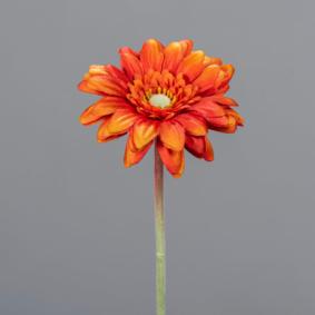 Fleur artificielle Gerbera mini - composition bouquet - H.47cm orange