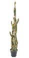 Plante artificielle Cactus Finger 6 troncs - Plante pour intérieur - H.150cm vert