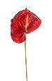 Fleur artificielle Anthurium - décoration florale - H. 78cm rouge