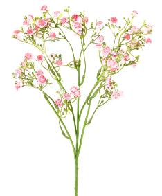 Fleur artificielle Myosotis - composition bouquet - H.50 cm rose
