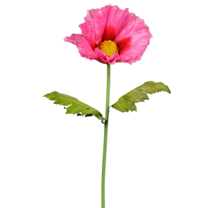 Fleur artificielle XXL pavot géant - décoration d'intérieur - H.135cm rose