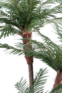 Palmier artificiel 3 troncs - plante artificielle d'intérieur - H.160cm vert