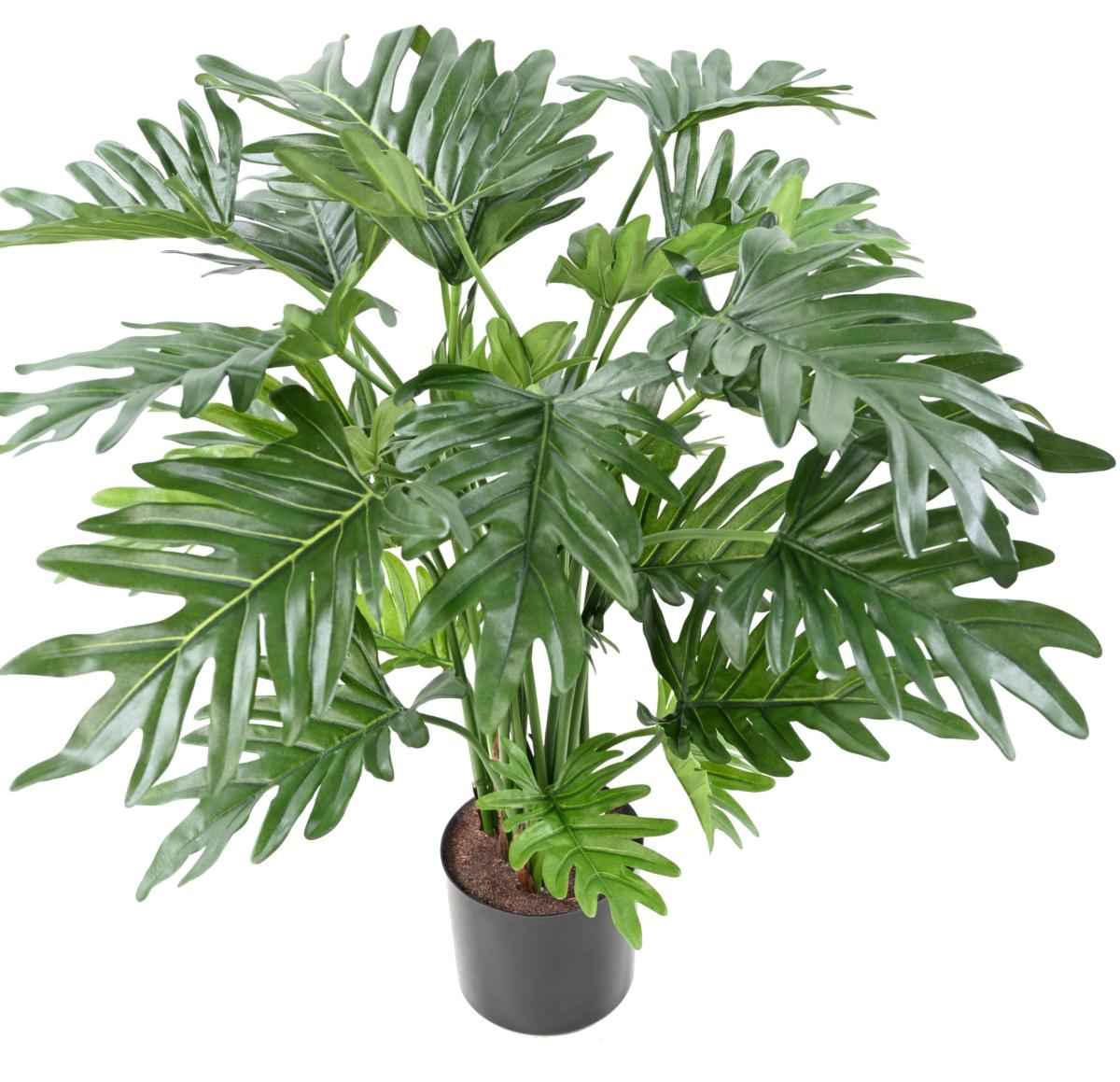 Plante artificielle Philodendron Selloum - plante d'intérieur - H.63 cm vert
