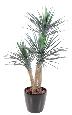 Plante artificielle Yucca 3 troncs - décoration pour intérieur - H.155cm vert