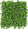 Plaque végétale artificielle fond eucalyptus - décoration murale - H. 50cm vert