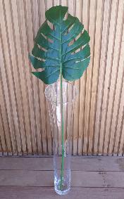Feuille artificielle de Monstera - décoration d'intérieur - H.106cm vert