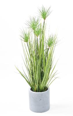 Plante artificielle Chrysopogon en pot - Graminée pour intérieur - H. 90cm