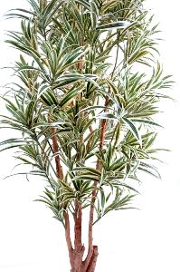 Plante artificielle Dracaena Reflexa - décoration d'intérieur - H.110cm vert jaune
