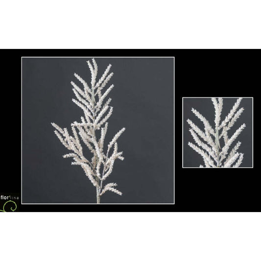Branche artificielle de Tamarix - Collection Pastel CREME hauteur 77 cm - NO1
