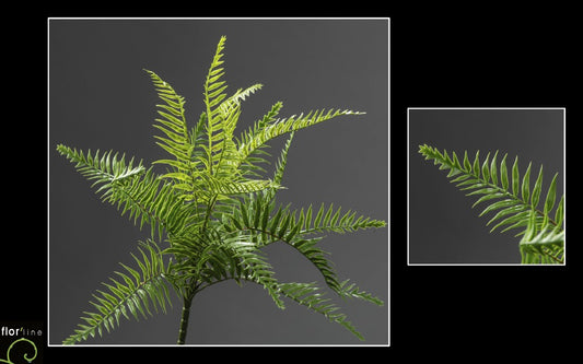 Fougère Nephrolepis artificielle en piquet - H.40cm - Vert - P4
