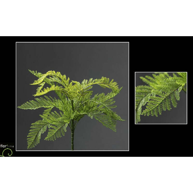 Piquet de néphrolepis artificiel - décoration d'intérieur - H.40 cm - vert - P3