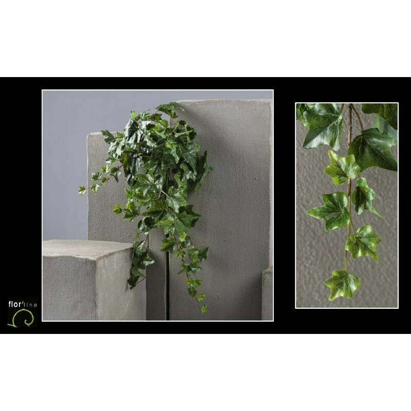 chute d hedera 107 feuilles en artificielle - décoration d'intérieur - H.60 cm - vert - S1
