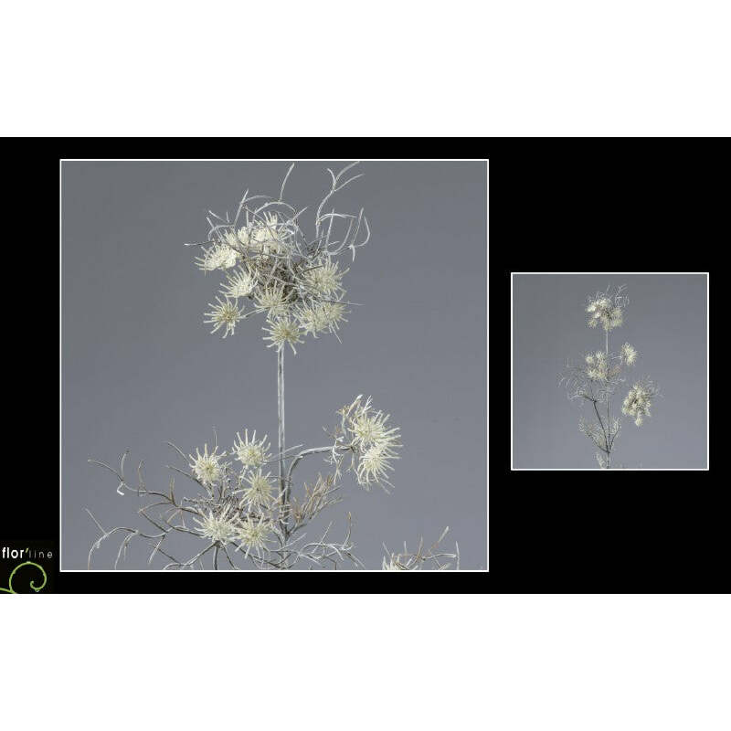 branche artificielle d'achilée - Collection Pastel creme hauteur 90 cm - NO1