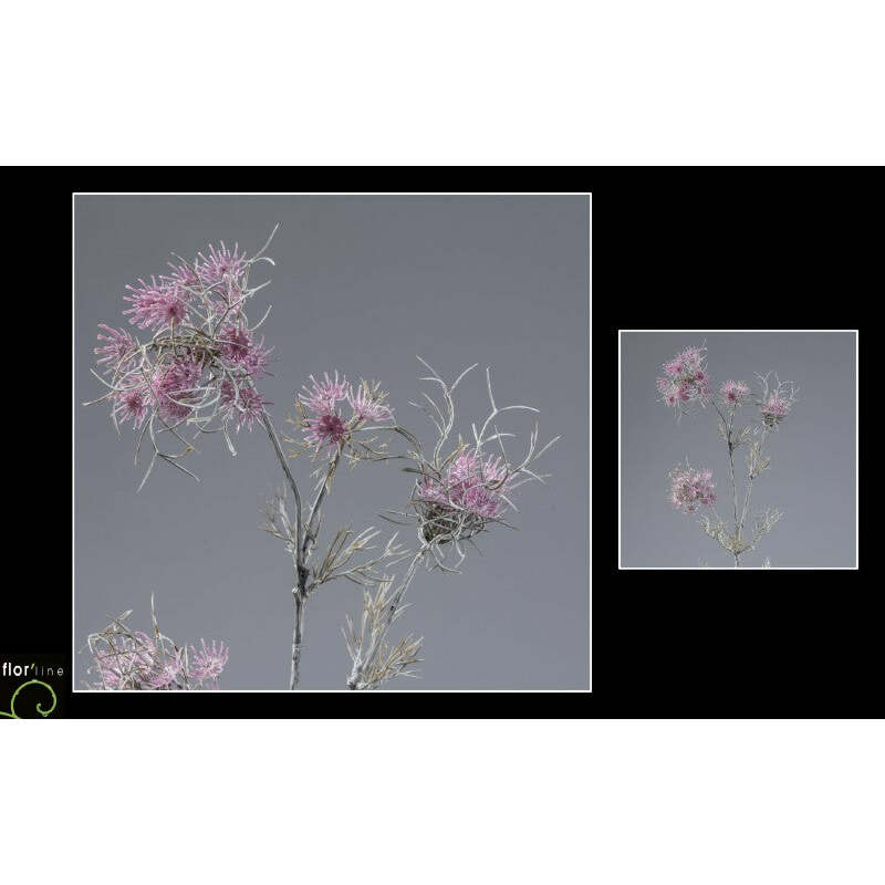 branche artificielle d'achilée - Collection Pastel pourpre hauteur 90 cm - NO1