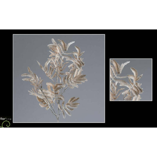 Branche artificielle de Mimosa - Collection Pastel BEIGE hauteur 70 cm - NO1