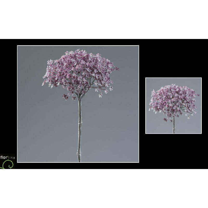 Branche artificielle  de Sedum - Collection Pastel pourpre hauteur 62 cm - NO2