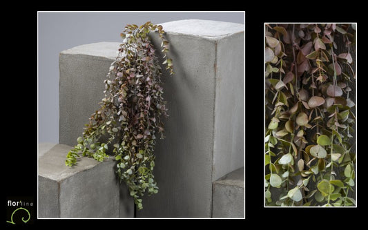 Plante artificielle chute d'eucalyptus - intérieur - H.90 cm panaché Q4