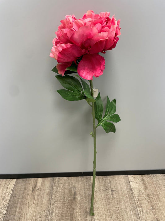 Fleur artificielle Pivoine géante - décoration d'intérieur - H. 80cm - fuchsia - R4