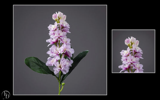 Fleur artificielle Delphinium - création bouquet - H.49cm - lavande P3