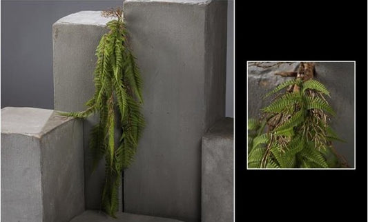 Feuillage artificiel de Fougère - décoration d'intérieur - H.98 cm brun/vert - P4