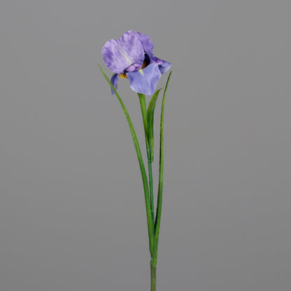 Fleur artificielle Iris - décoration d'intérieur - H. 60cm - violet